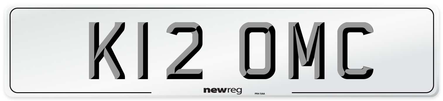 K12 OMC Number Plate from New Reg